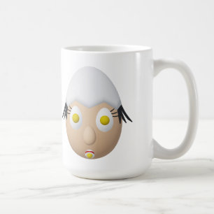 RG & RA Quirky Egg Character Cute Design Coffee Mug