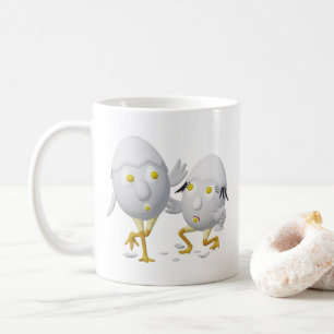 RG & RA Quirky Egg Character Cute Design Coffee Mug