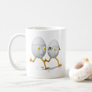 RG & RA Quirky Egg Character Cute Design Coffee Mug
