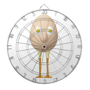 RG & RA Quirky Egg Character Cute Design Dartboard