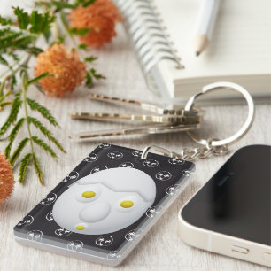 RG & RA Quirky Egg Character Cute Design Key Ring