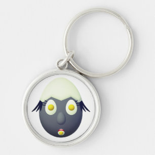RG & RA Quirky Egg Character Cute Design Key Ring