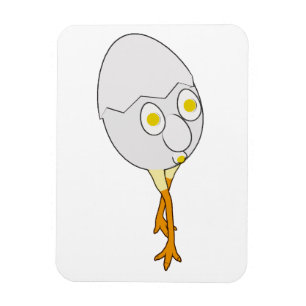 RG & RA Quirky Egg Character Cute Design Magnet