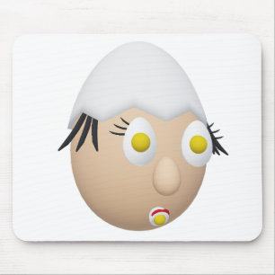RG & RA Quirky Egg Character Cute Design Mouse Mat