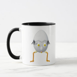 RG & RA Quirky Egg Character Cute Design Mug