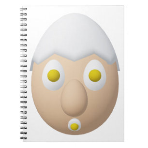 RG & RA Quirky Egg Character Cute Design  Notebook