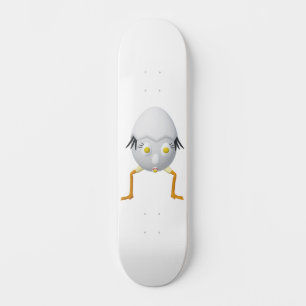 RG & RA Quirky Egg Character Cute Design Skateboard