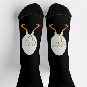 RG & RA Quirky Egg Character Cute Design Socks