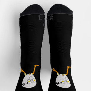 RG & RA Quirky Egg Character Cute Design Socks