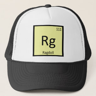 Rg - Ragdoll Cat Chemistry Periodic Table Element Trucker Hat