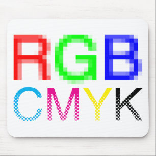 RGB CMYK MOUSE MAT