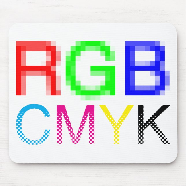 RGB CMYK MOUSE MAT (Front)