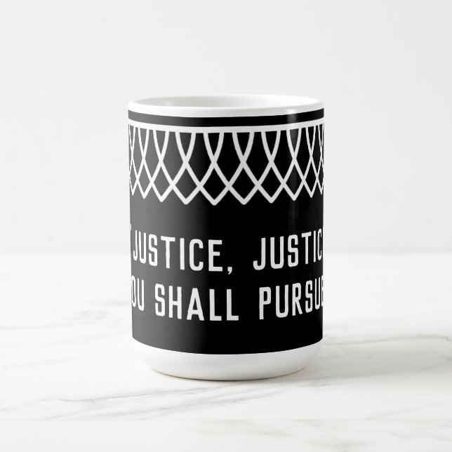 RGB Lace Collared Justice, Justice U Shall Pursue Coffee Mug (Center)