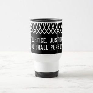 RGB Lace Collared Justice, Justice U Shall Pursue Travel Mug