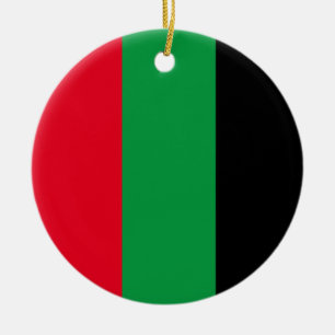 RGB Pan African Ceramic Tree Decoration