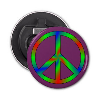 RGB Peace Sign Bottle Opener