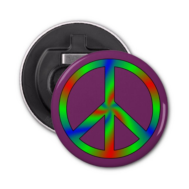 RGB Peace Sign Bottle Opener (Front)