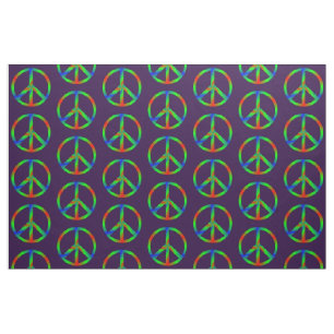 RGB Peace Sign Fabric