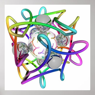 RGBCube - White Poster