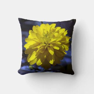 Rhapsody in blue and yellow cushion
