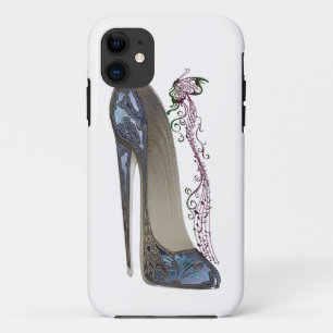 Rhapsody in Blue Stiletto Shoe Art iPhone 11 Case