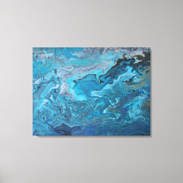 Rhapsody in Turquoise Canvas Print (Front)