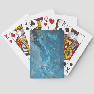 Rhapsody in Turquoise Playing Cards