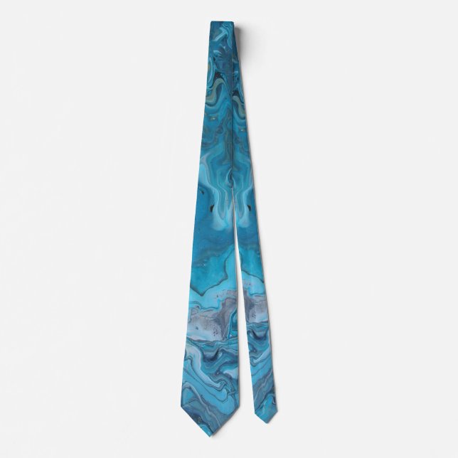 Rhapsody in Turquoise Tie (Front)