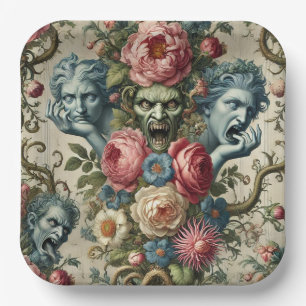 Rhapsody Road – Gothic Floral  Paper Plate