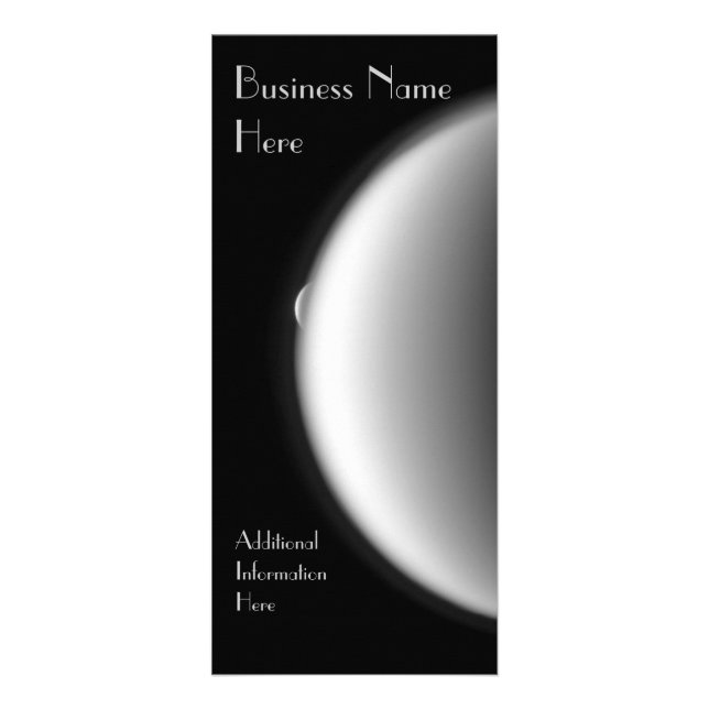 Rhea Emerges from Titan 2012 Calendar Rack Card (Front)