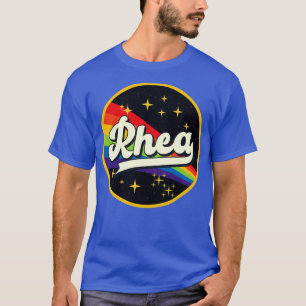 Rhea Rainbow In Space Vintage Style T-Shirt