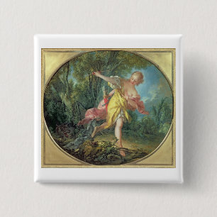 Rhea Sylvia fleeing from the Wolf, 1756 15 Cm Square Badge
