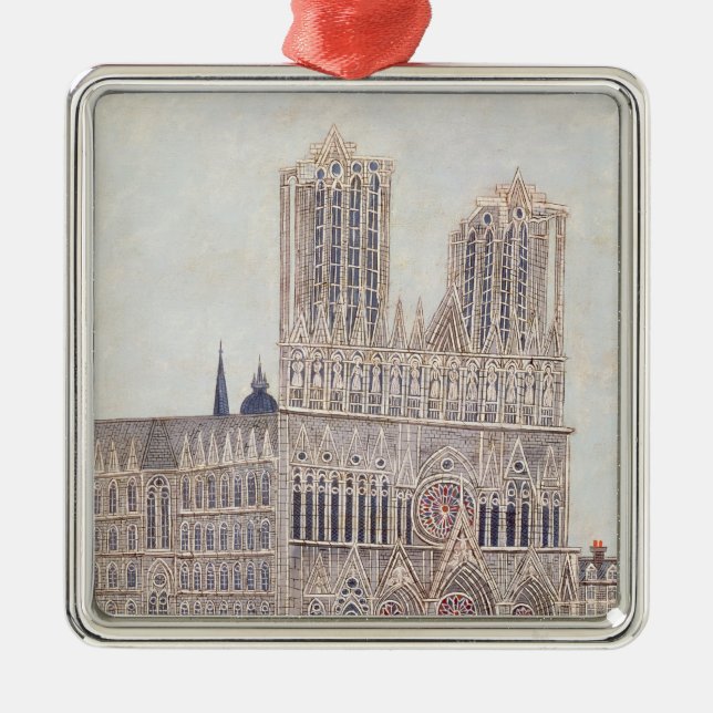 Rheims Cathedral, c.1923 Metal Tree Decoration (Front)