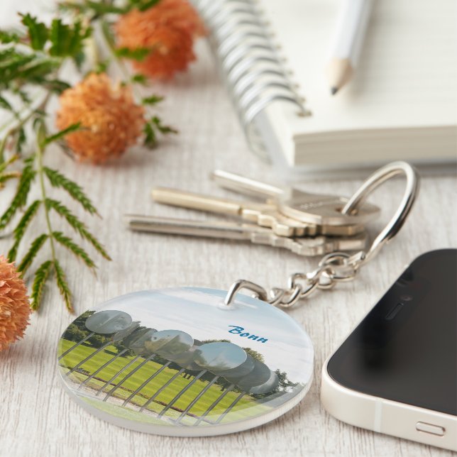 Rheinaue Park in Bonn Key Ring (Front Right)