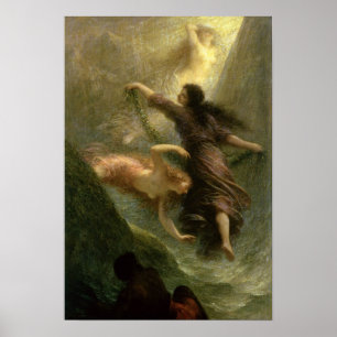 Rheingold, first scene, 1888 poster