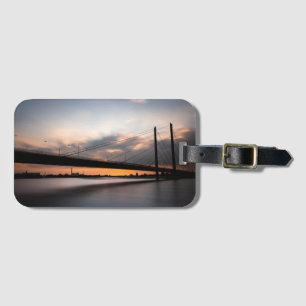 Rheinkniebrücke Dusseldorf, Germany Luggage Tag