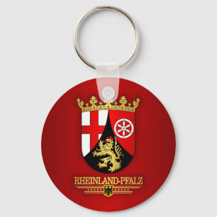 Rheinland-Pfalz (Rhineland-Palatinate) COA Key Ring