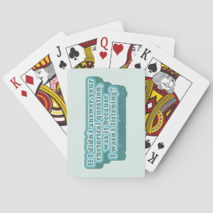 Rhetorical Questions Funny Grammar Playing Cards