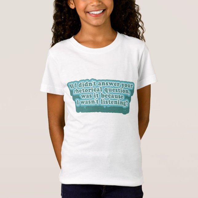 Rhetorical Questions Funny Grammar T-Shirt (Front)