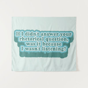Rhetorical Questions Funny Grammar Tapestry