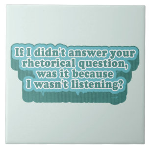 Rhetorical Questions Funny Grammar Tile