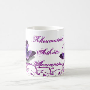 Rheumatoid Arthritis Awareness Butterfly Mug