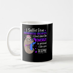 Rheumatoid Arthritis Awareness Costume Sloth Gift  Coffee Mug