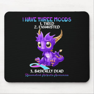 Rheumatoid Arthritis Awareness Dragon I Have Three Mouse Mat