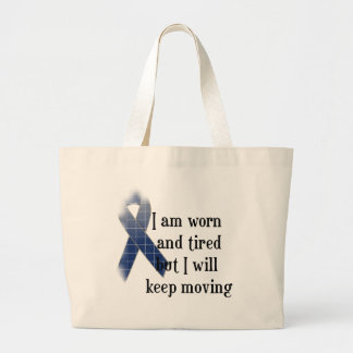 Rheumatoid Arthritis Awareness :: I am worn and... Large Tote Bag