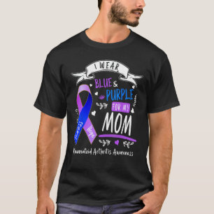 Rheumatoid Arthritis Awareness I Wear Purple Blue T-Shirt