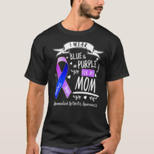 Rheumatoid Arthritis Awareness I Wear Purple Blue  T-Shirt
