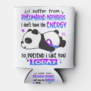 Rheumatoid Arthritis Awareness Month Ribbon Gifts Can Cooler