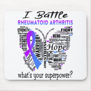 Rheumatoid Arthritis Awareness Month Ribbon Gifts Mouse Mat