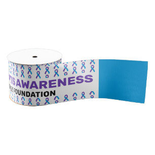 Rheumatoid Arthritis Awareness Pattern Ribbon Grosgrain Ribbon